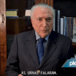 Michel Temer declara apoio a Flávio Bolsonaro no 2º turno