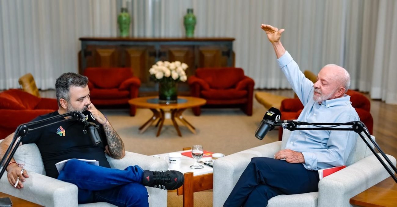Lula em entrevista ao Flow Podcast