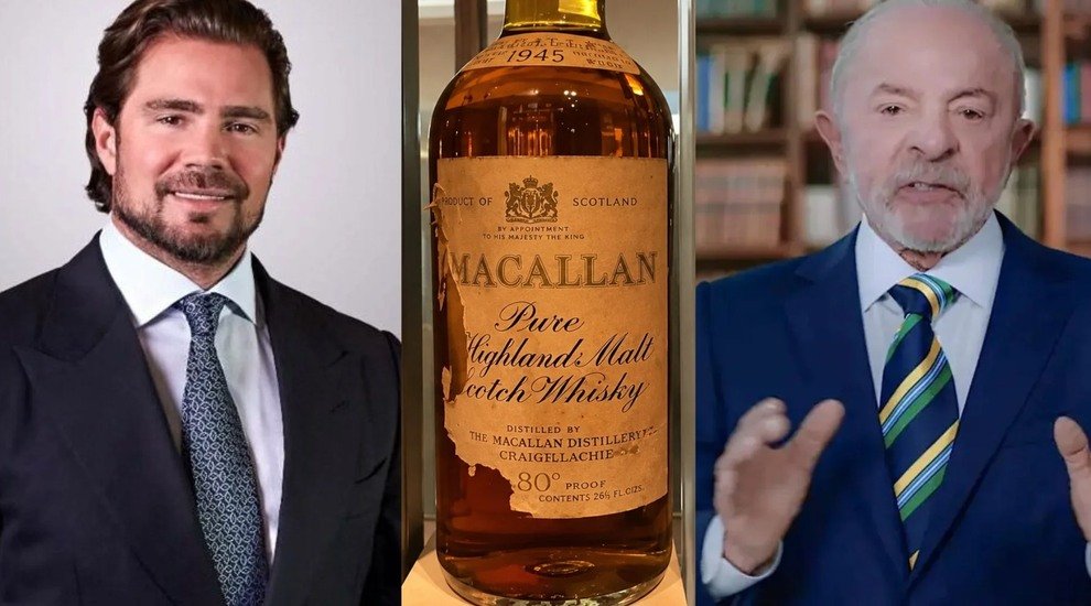 Garrafa de uísque Macallan 1945 citada em mensagens de Daniel Vorcaro